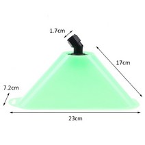 동력 분무기 살 엔진 1pcs 전원 방풍 커버 경적 모양 팬 타입 스프레이 노즐 바람 방패 농업 정원 관개 용품, 연한 초록색