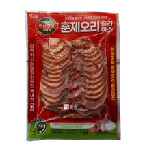 [정연푸드] 롯데푸드 의성마늘 훈제오리 슬라이스 400g 에어프라이어 조리가능, 1개