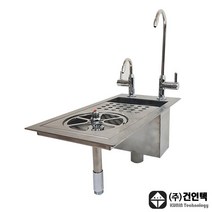 [건인텍] 워터스테이션 디퍼웰 피쳐린서 (매립형WS-200.400) 카페수전