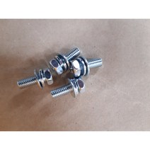 단자나사 원형와셔붙이(2종) M6 16L 아연도금 50개