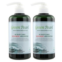 탈모증상완화 기능성 샴푸 두피케어 미네랄 샴프 그린펄 500ml, 2개