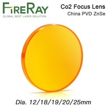 각인기렌즈 절단렌즈 마킹렌즈FireRay 중국 Co2 레이저 ZnSe 초점 렌즈 Dia.12 18 19.05 20mm FL38.1-127mm, [06] 25mm, [06] 127mm