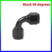 범용 자동차 연료 호스 오일 가스 쿨러 라인 파이프 튜브 내부 와이어 커넥터 레드 블루 블랙 레드 블랙 AN4 AN6 AN8 AN10 AN12, black 90+AN6