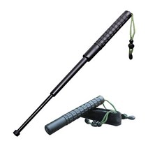 호신용 삼단봉 64 cm 경찰용 진압봉 스트랩 장착 강화 플라스틱 소재 [스테디홈]