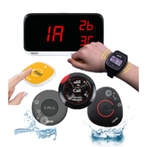 씨스콜 병원 너스콜 음식점 무선 호출벨 테이블 카운터 호출기, 옵션2. ST-300 슬림 생활방수 호출벨, 화이트, 1개