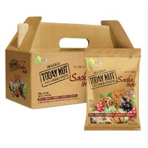 하루적정 섭취량의 견과류가 한 봉에 자연루 투데이넛 너트한줌 사차인치 20g 30봉 / 투데이 하루 견과류 답례품 견과 선물세트