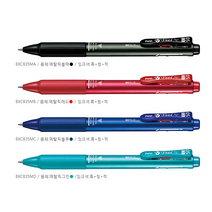 동아측기 [펜텔] 필 3색 볼펜, BXCB37MA 메탈릭블랙, 0.7mm