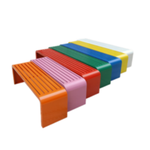 공원 벤치 의자 야외 정원 평벤치 버스정류장 휴게실 스툴 대기의자 펜션 플라스틱 모음, 노란색 길이 200 너비 40 높이 45