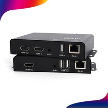 NEXT-7122KVM EX HDMI 4K@30HZ KVM & Extender 최대 90m 거리연장(4K지원) IR센서 지원 렉마운트 홀 스테레오 단자 지원