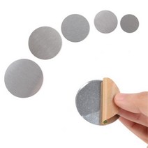 원형 자석 부착용 철판 플레이트 양면테이프 부착식 마그네틱 철제 스티커 20개입, 2.5cm 20개입