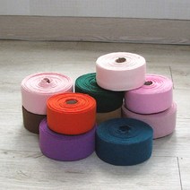 [러브원단] 의류용 립직) 2:1 목시보리바이어스 그린계열 11color, 10마롤, 그린