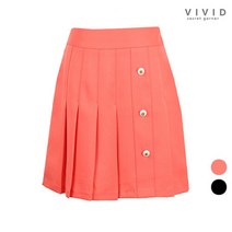 [비비드 시크릿가너] [VIVID SG]VIVID 여성 플리츠 골프 테니스 치마바지