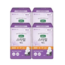 디펜드 스타일 패드 참숯 여성용 중용량, 24개입, 4개