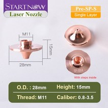 부품Startnow-Precitec 레이저 노즐 SP 시리즈 싱글 더블 레이어 파이버 커팅 한스 머신 부품, [16] 기타, [01] Pre-SP-S