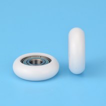 5pcs 유럽 표준 알루미늄 프로파일에 적응 된 플라스틱 캡슐화 베어링 바퀴 침묵 도르래 8*30*10mm, 한개옵션0