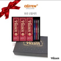 오스템 프리미엄 뷰센 치약 칫솔 33 고급형 선물세트 (선물케이스+쇼핑백 포함/ 설선물 추석선물 시상품 사은품 기념품), 뷰센S 3개