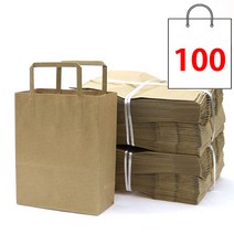 애브리플러스 크라프트 종이쇼핑백 종이가방 100매