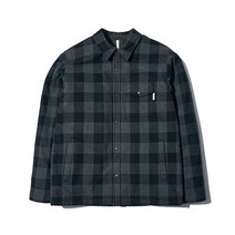 [국내매장판]스노우피크아노락 바람막이 플란넬 부클 셔츠_CC 차콜 S22FMRSH10CC