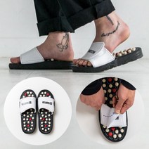 스내치 지압슬리퍼 실내 사무실 부종 발마사지 혈액순환효과 자가치료, S(230-245)