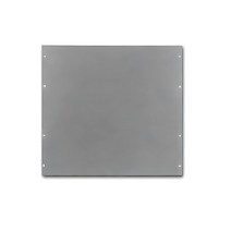 BUD Industries 시리즈 PA 알루미늄 표면 실드 패널 48.3cm 너비 x 53.3cm 높이 1.7cm 두께 화이트 텍스처 마감 전자 인클로저용