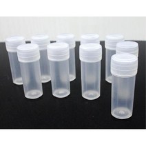 과학 실험 미니 플라스틱 5ml 용기 뚜껑형 10개 교육용 도구 소품 기자재