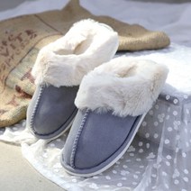 로딘스타 여성 앞막힌 따듯한 겨울 털 사무실 슬리퍼 포근스