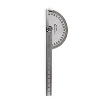 스텐 각도 측정기 분도기 180도/10CM, 1개