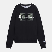 챔피온 남성용 파워블렌드 그래픽 맨투맨 GF88H 586585 블랙