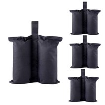 인스턴트 야외 Sun 대피소 캐노피 다리에 캐노피 천막 모래 주머니 다리 무게에 대한 4PCS / 설정 캐노피 무게 가방, 하나, 검정