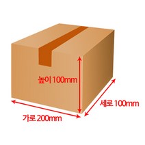 (4시 당일출고) 엠케이리빙 택배박스 소량 낱장구매 종이박스 이사박스 무지박스 우체국박스 1호 2호 3호 4호 5호 6호, 1장, MK234 (200x100x100mm)