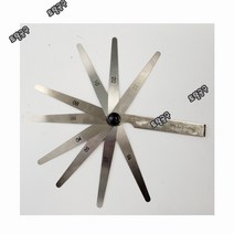0.04~0.3mm 9pcs 전장 100mm 172MB 독일정품 한도 시크니스게이지 두께게이지 치크니스게이지 틈새게이지, 9개