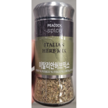 피코크 PEACOCK 이탈리안허브믹스 21g 볶음밥 파스타 스테이크 바질 마조람 타임 오레가노 요리 향신료, 1개