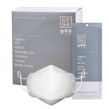 늘푸른 황사마스크 KF94 대형/중형/소형 개별포장(50매) 국내생산 국산원자재, 1개