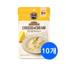 (상온)백설 치즈크림파스타소스140g(파우치)x10개, 1세트