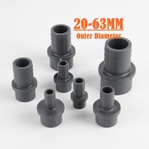 PVC부속 파이프 마개 배관 pvc 파고다 커넥터 정원 관개 소프트 호스 어댑터 pvc 호스 피팅 수족관 조인트 액세서리, 09 Outside 25-20mm