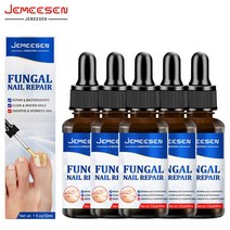 무좀 내성발톱 발톱무좀 JEMEESEN 네일 곰팡이 치료 발 관리 에센스 손톱 제거 세럼 젤 감염 방지 진균증, 03 5PCS Nail Oil
