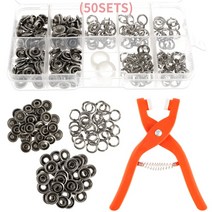 스탭 버튼 키트 / DIY 자수 공예 바느질 펜치와 200pcs 금속 프레스 스터드 의류 패스너, 해외