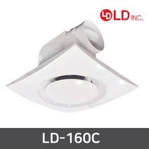 강력한 배기 천장 환기팬 / 천장용 환풍기 LD-160C, 1개