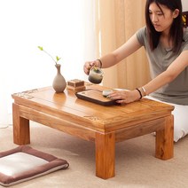 반상 해주반 차상 나무상 교자상 다과상 소반 밥상, 준비된, 70x45x25 곡선 다리