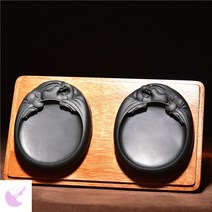 벼루먹 장인 문방사우 서예용품 화방 벼루 먹접시, 옵션2-미륵불1세트장목함