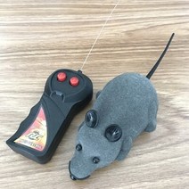 3 색 무선 전자 원격 제어 쥐 애완 동물 고양이 장난감 원격 제어 쥐 동물성 상호 작용 애완 동물 장난감, 07 Gray Small