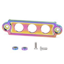 자동차 레이싱 배터리 타이 다운 홀드 브래킷 잠금 장치 JDM 혼다 시빅 CRX 8800 용 양극 산화 처리 액세서리 PQYBTD71, Neo Chrome, Neo Chrome