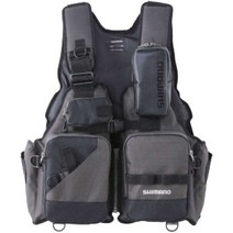 시마노 SHIMANO 낚시복 고정식 플로팅 베스트 게임 베스트 VF-024U 낚시 구명 조끼, 블랙