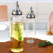 홈까페 오토 내열유리 오일 밀폐 소스 시럽병+스티커, 300ml x3