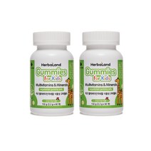 [허벌랜드] 키즈 멀티비타민 미네랄 구미 60정 2개