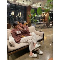 [1+1할인 커플룩/기모맨투맨] 기모 꾸안꾸 맨투맨 편한맨투맨 맨투맨추천 커플맨투맨 커플룩