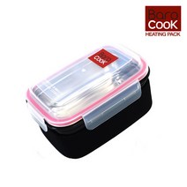 바로쿡 발열 도시락 850ml 1P 음식조리 보온, ONE