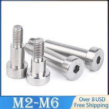 10pcs M3 M4 M5 M6 M8 M10 M12 304 A2 스테인레스 스틸 육각 육각형 소켓 캡 헤드 숄더 롤러 베어링 나사 볼트 인장, [01] d2.5-M2 x10pcs, [12] 14mm, 01 d2.5-M2 x10pcs_12 14mm