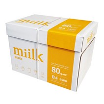 [KT알파쇼핑]밀크 B4 복사용지 B4용지 미색 2500매 1박스, 단일상품_색상_상세페이지참조, 단일상품_총 수량_상세페이지참조, 단일상품_모델명/품번_상세페이지참조, 단일상품_종이/파일 사이즈_상세페이지참조