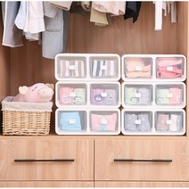옷장안 드레스룸 양말 속옷 서랍 정리함 작업실 공간활용 오피스 데스크, 12칸 정리함